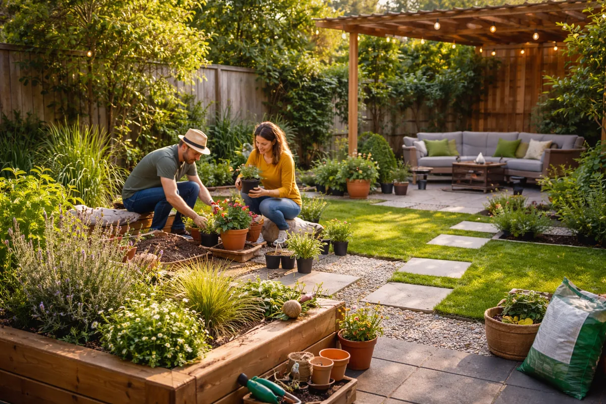 Comment réaliser la rénovation de votre jardin avec un petit budget