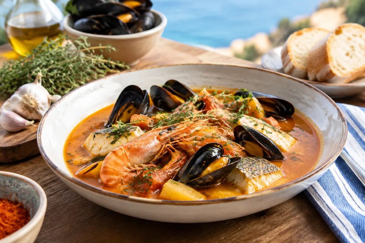 Comment préparer une bouillabaisse provençale pour 6 personnes ?